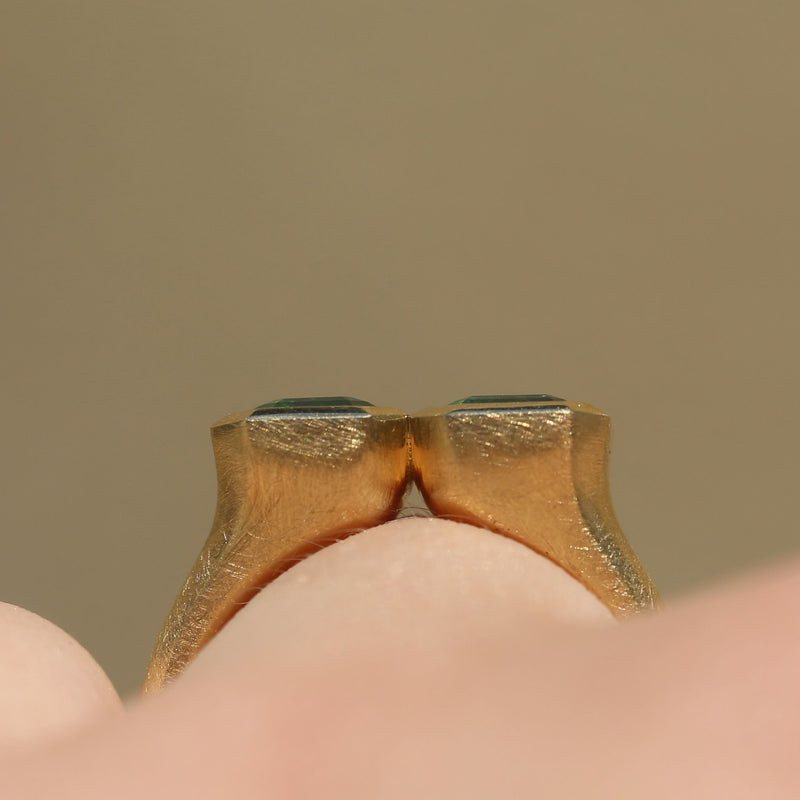 Medusa with Zambian Emeralds - 18ct Gold