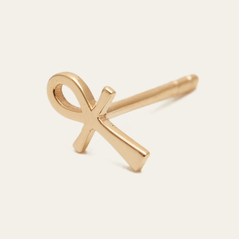 Ankh shop stud earrings