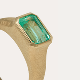 Nico Ring with Emerald Cut Colombian Emerald