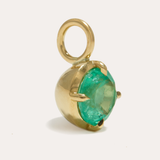 Mira Pendant with Round Russian Emerald
