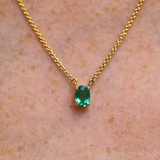 Roxy with Oval Zambian Emerald