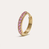 Lithos Huggie Pink Sapphire Medium