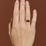 Athena Ring with Ceylon Blue Sapphire