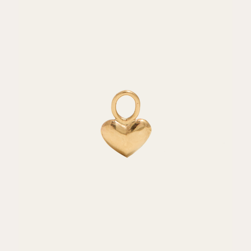 Puffy Heart Drop Charm