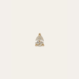 Neo Pear Diamond Stud - 14ct Gold