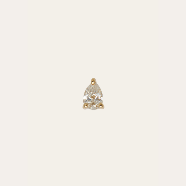 Neo Pear Diamond Stud