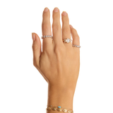Odessa Ring with Emerald Cut Lab Diamonds
