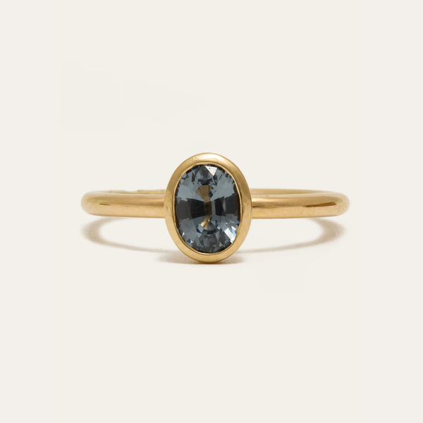 Storm with Oval Grey Spinel - 18ct Gold