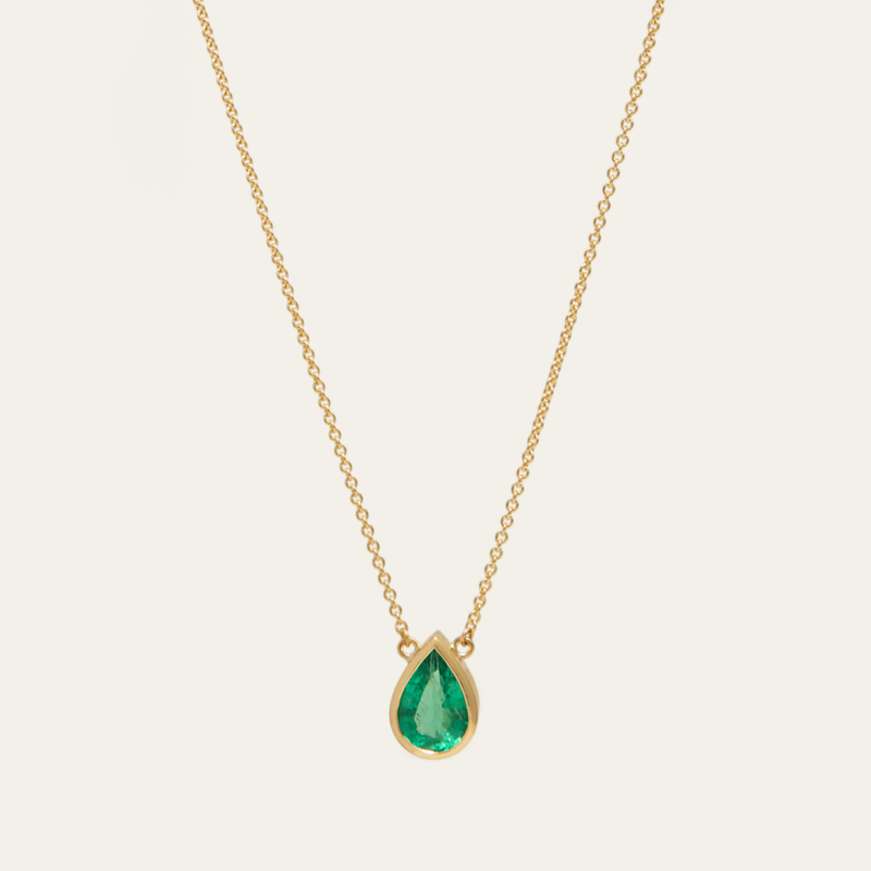 Aether Necklace with Zambian Emerald