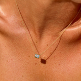 Hera Necklace with Aquamarine