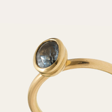 Storm with Oval Grey Spinel - 18ct Gold