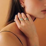 Nico Ring with Emerald Cut Colombian Emerald