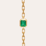 Hera Bracelet with Zambian Emerald - 9ct Gold