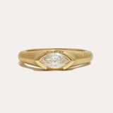 Athena Ring with Lab Marquise Diamond