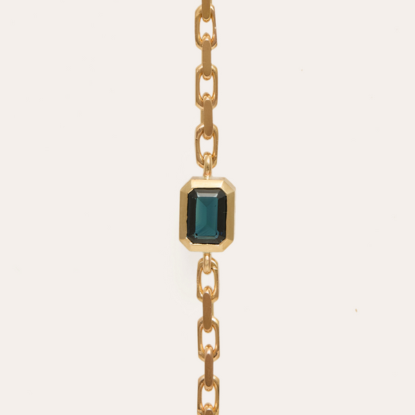 Hera Bracelet with Teal Sapphire - 9ct Gold