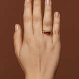 Nico Ring with Brazilian Rubellite Tourmaline