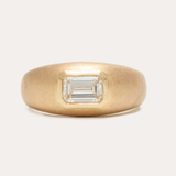 Goldie Ring with Emerald Cut Lab Diamond