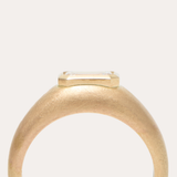 Goldie Ring with Emerald Cut Lab Diamond