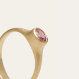 Coco with Oval Pink Sapphire - 14ct Gold