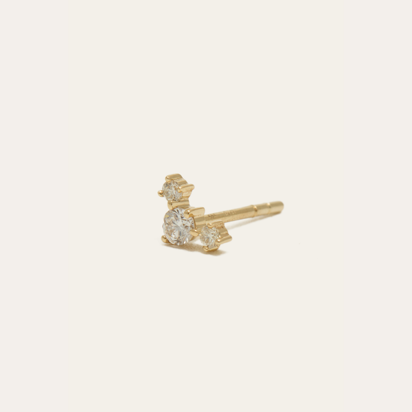 Zephyr Stud - 14ct Gold