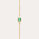 Sol Emerald Cut Emerald Bracelet