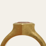 Nico Ring with Heart Shape Pink Sapphire - 18ct Gold