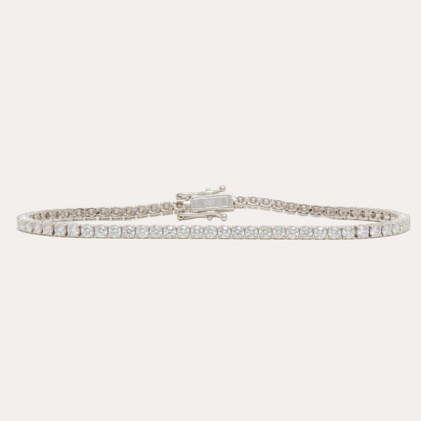 The 3ct Lab Diamond Tennis Bracelet - 14ct White Gold