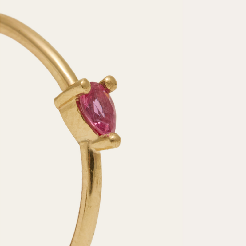 Eos Pink Sapphire Ring - 9ct Gold