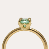 Fern with Oval Green Tourmaline