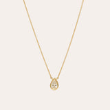 Aura Necklace with Lab Pear Shape Diamond