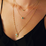 Hera Necklace with Zambian Emerald