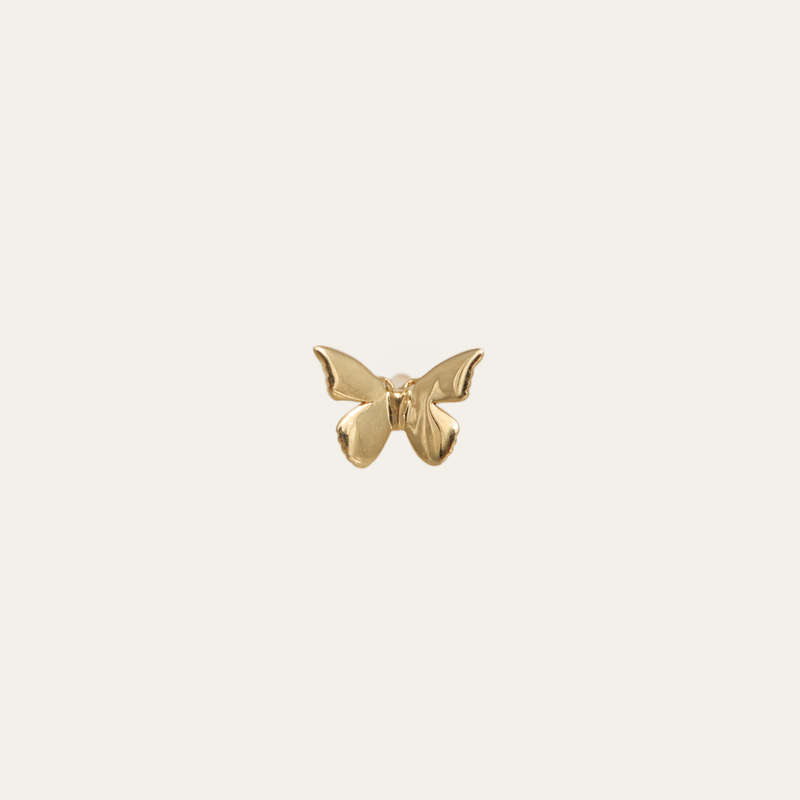 Tiny Butterfly Stud - 9ct Gold