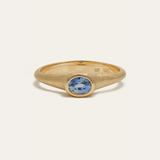 Coco with Oval Pale Blue Sapphire - 14ct Gold