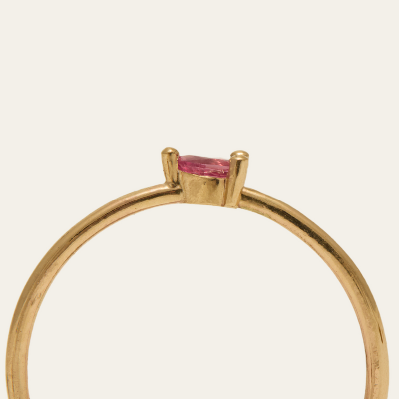 Eos Pink Sapphire Ring - 9ct Gold