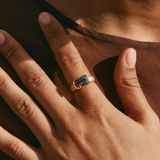 Nico with Bi-Colour Blue/Pink Tourmaline - 9ct Gold