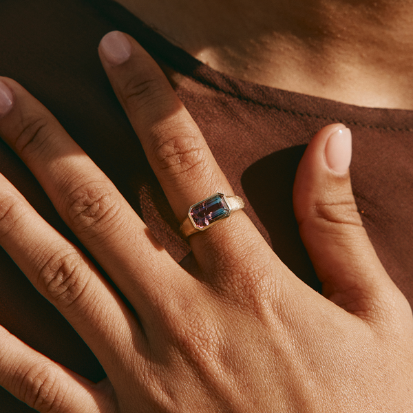 Nico with Bi-Colour Blue/Pink Tourmaline - 9ct Gold