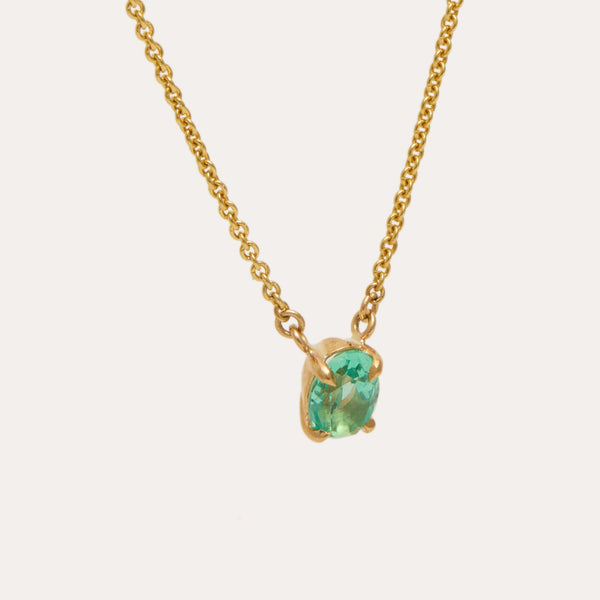 Roxy Necklace with Mint Colombian Emerald