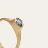 Coco with Oval Pale Blue Sapphire - 14ct Gold