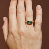 Nico Ring with Marquise Zambian Emerald