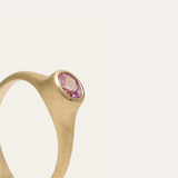 Coco with Oval Pale Pink Sapphire - 14ct Gold