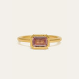 Dusk with 1.23ct Emerald Cut Pale Pink Sapphire - 18ct Gold