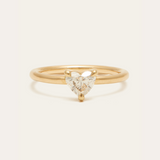 Albi with Natural Heart Shape Diamond - 18ct Gold