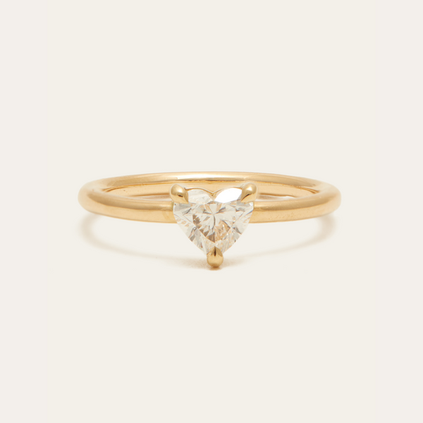 Albi with Natural Heart Shape Diamond - 18ct Gold