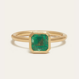 Esmeralda with Square Emerald Cut Emerald - 18ct Gold