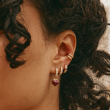 Oracle Drop Charm with Ruby Heart