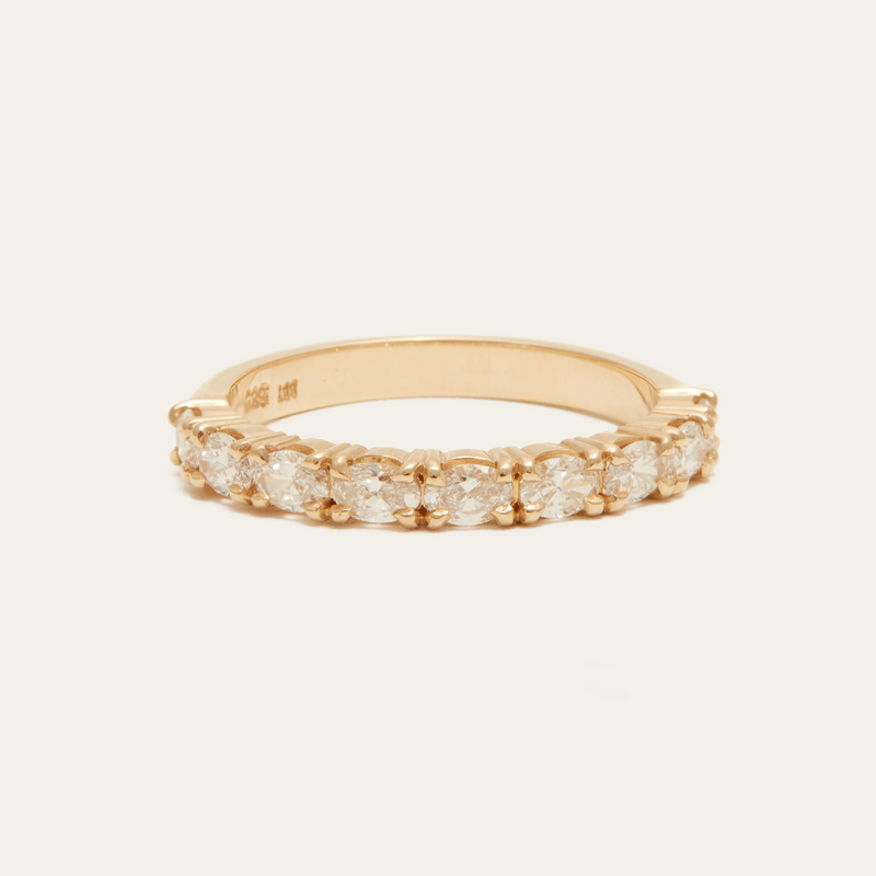 Atlas Oval Diamond Band