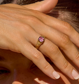 Nico Ring with Madagascan Hot Pink Sapphire