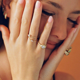 Palazzo Ring with Lab Diamond