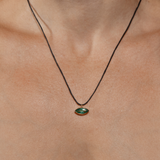 Olympia Necklace with Marquise Zambian Emerald