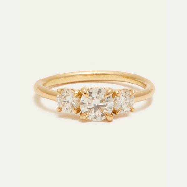 Echo with Lab Round Diamonds - 18ct Gold